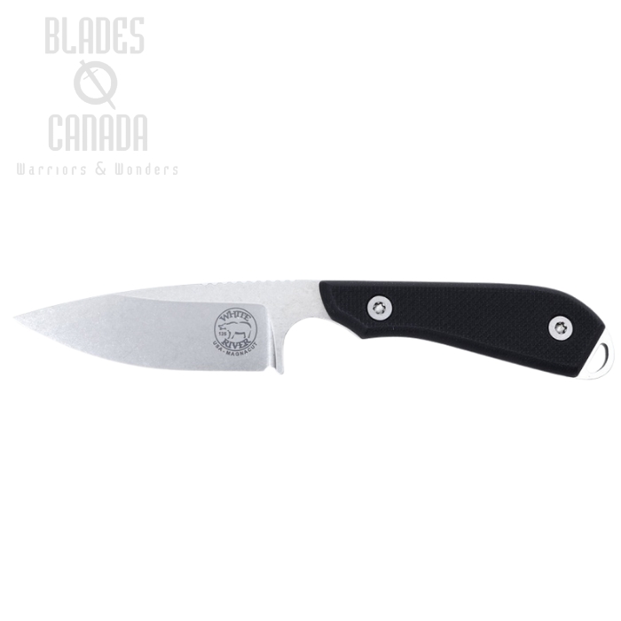 White River M1 Backpacker Pro Fixed Blade Knife, Magnacut, G10 Black, Kydex Sheath